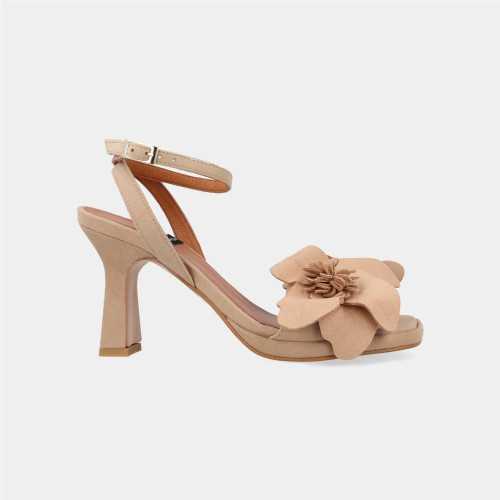 Sandalia tacón alto Flor de Angela Alarcon