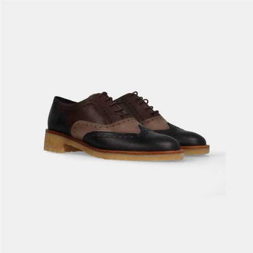 Mocasin cordones picado de Barminton