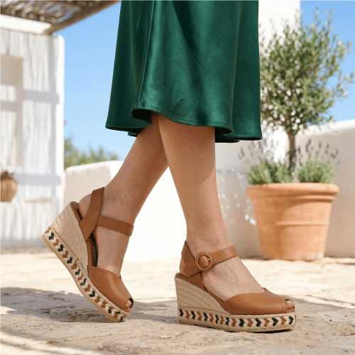 Alpargata de cuña Yuteflex de Viguera