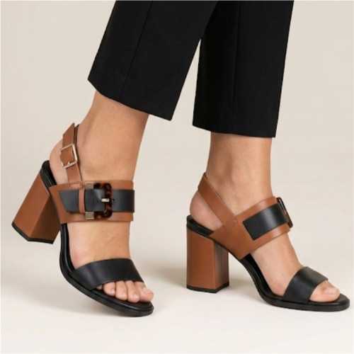 SANDALIA HEBILLA BICOLOR DANSI