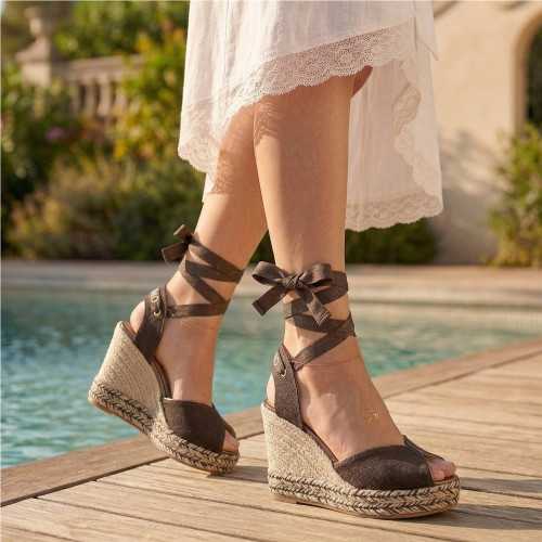 Alpargata cuña con lazo de Gaimo